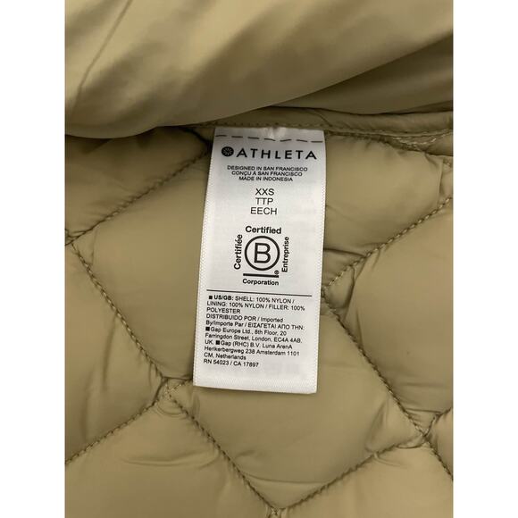 Athleta Rock Ridge Women's Jacket Quilted Hooded Puffer - Picture 4 of 10